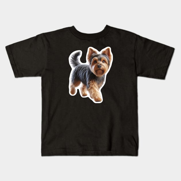 Australian Terrier Kids T-Shirt by millersye